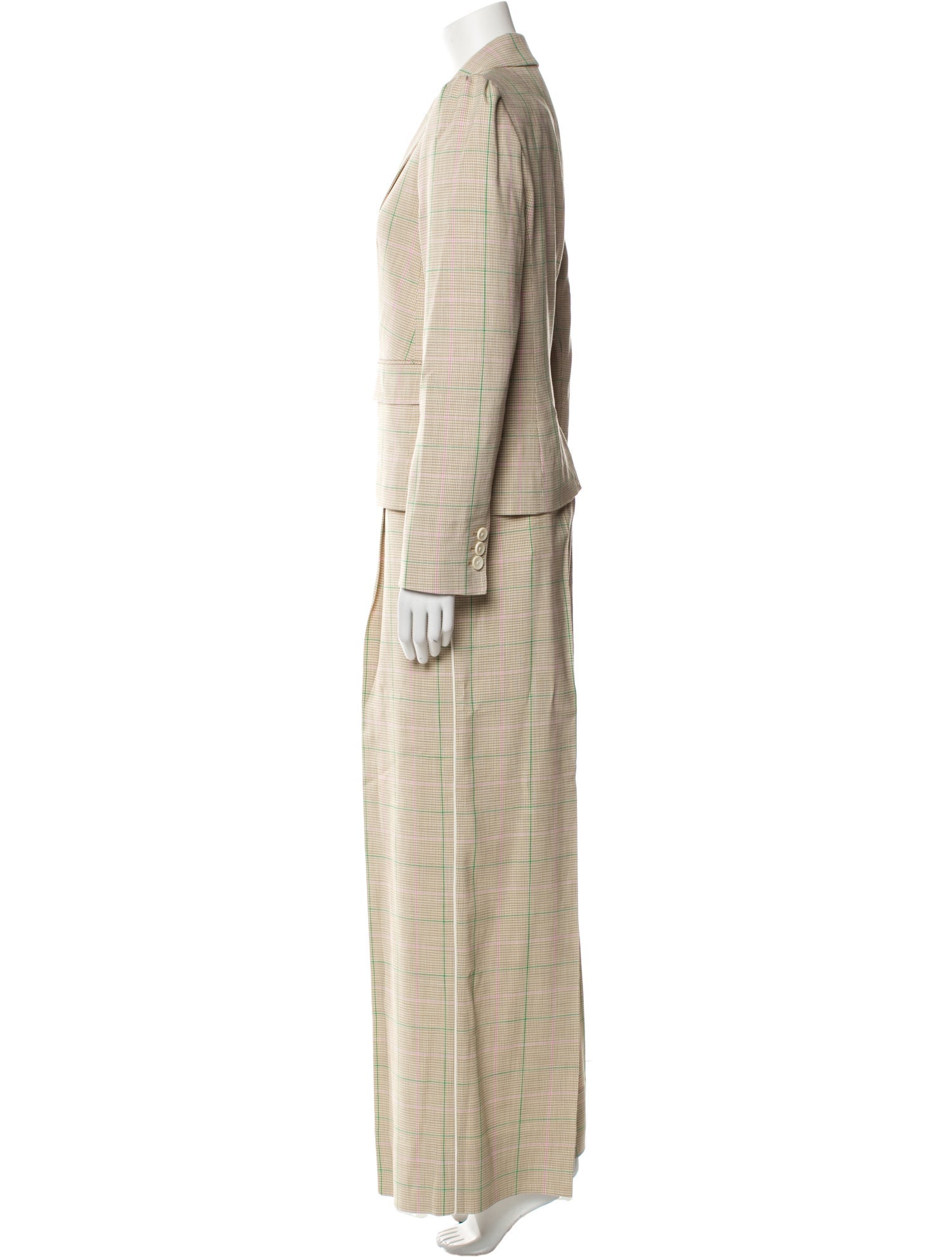 ME+EM Plaid Print Pantsuit w/ Tags