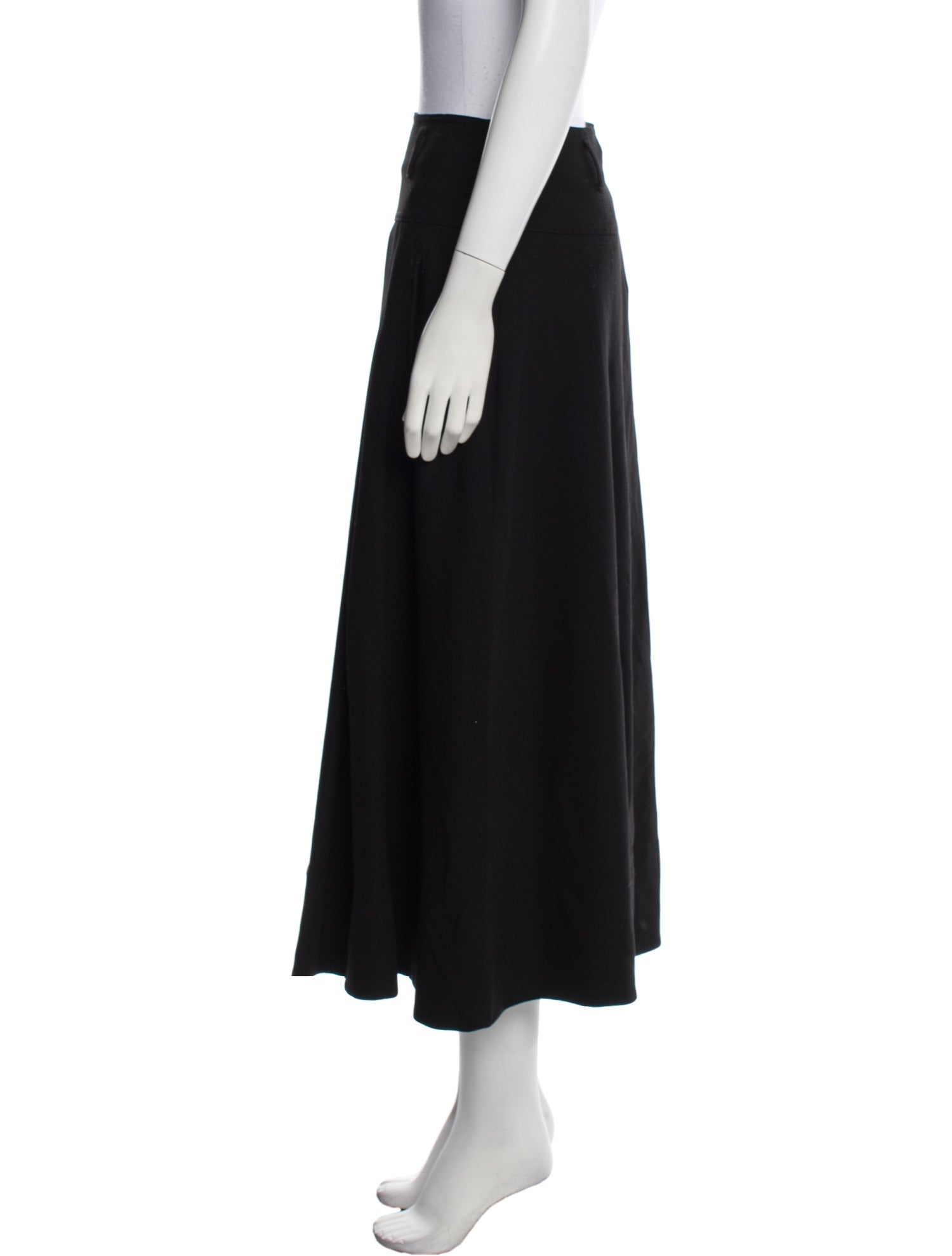 ME+EM Pleated Accents Midi Length Skirt