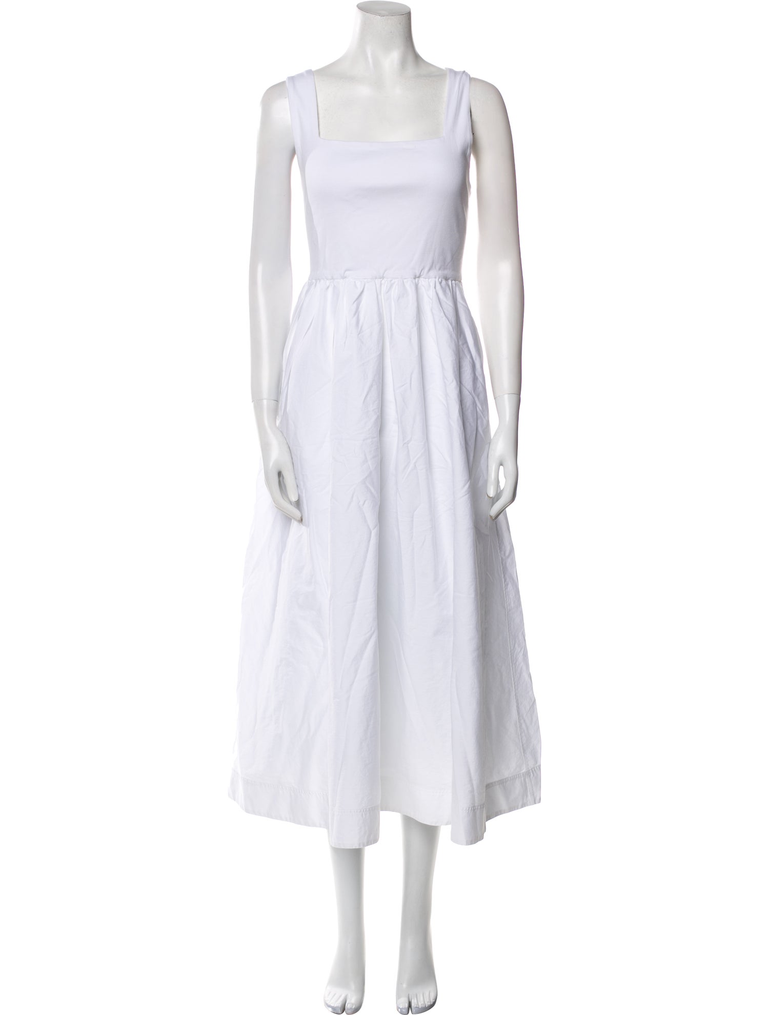 ME+EM Square Neckline Long Dress