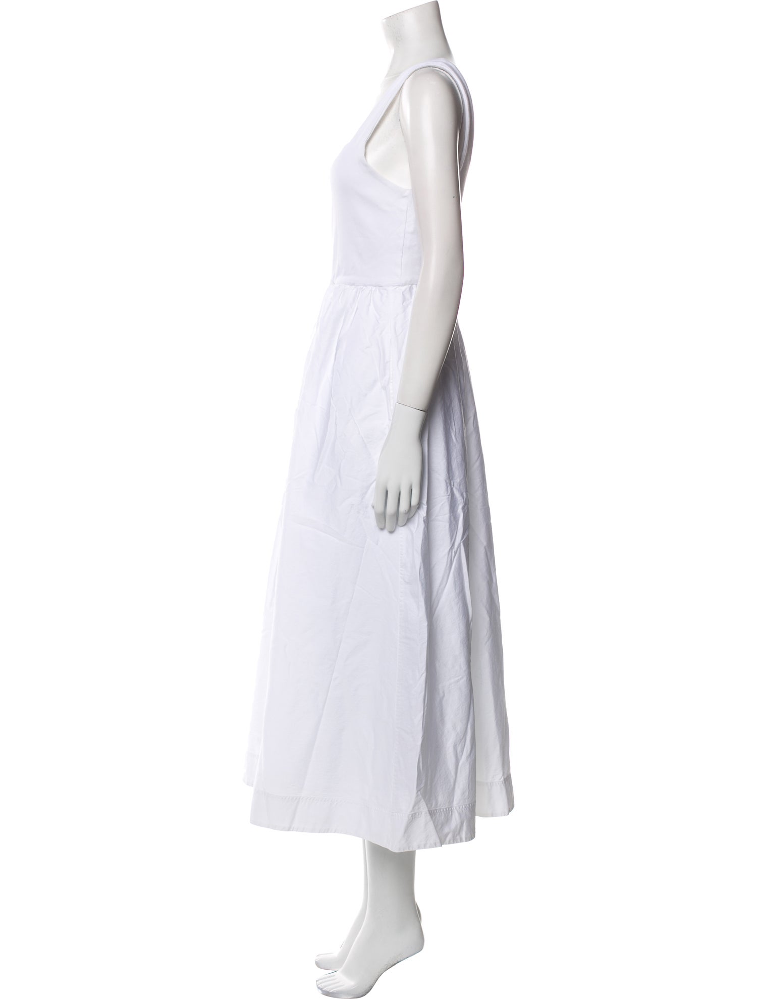 ME+EM Square Neckline Long Dress