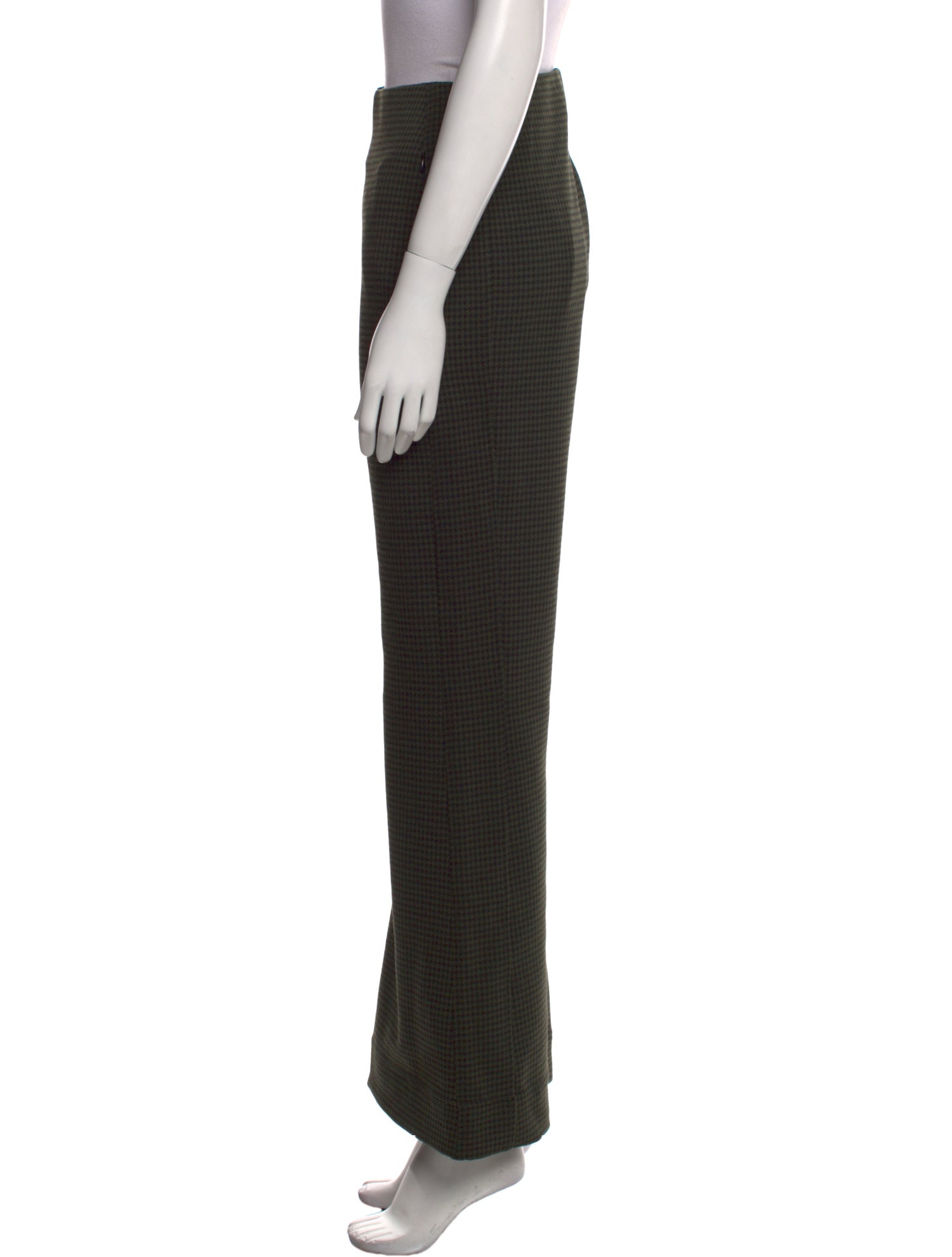 ME+EM Houndstooth Print Wide Leg Pants