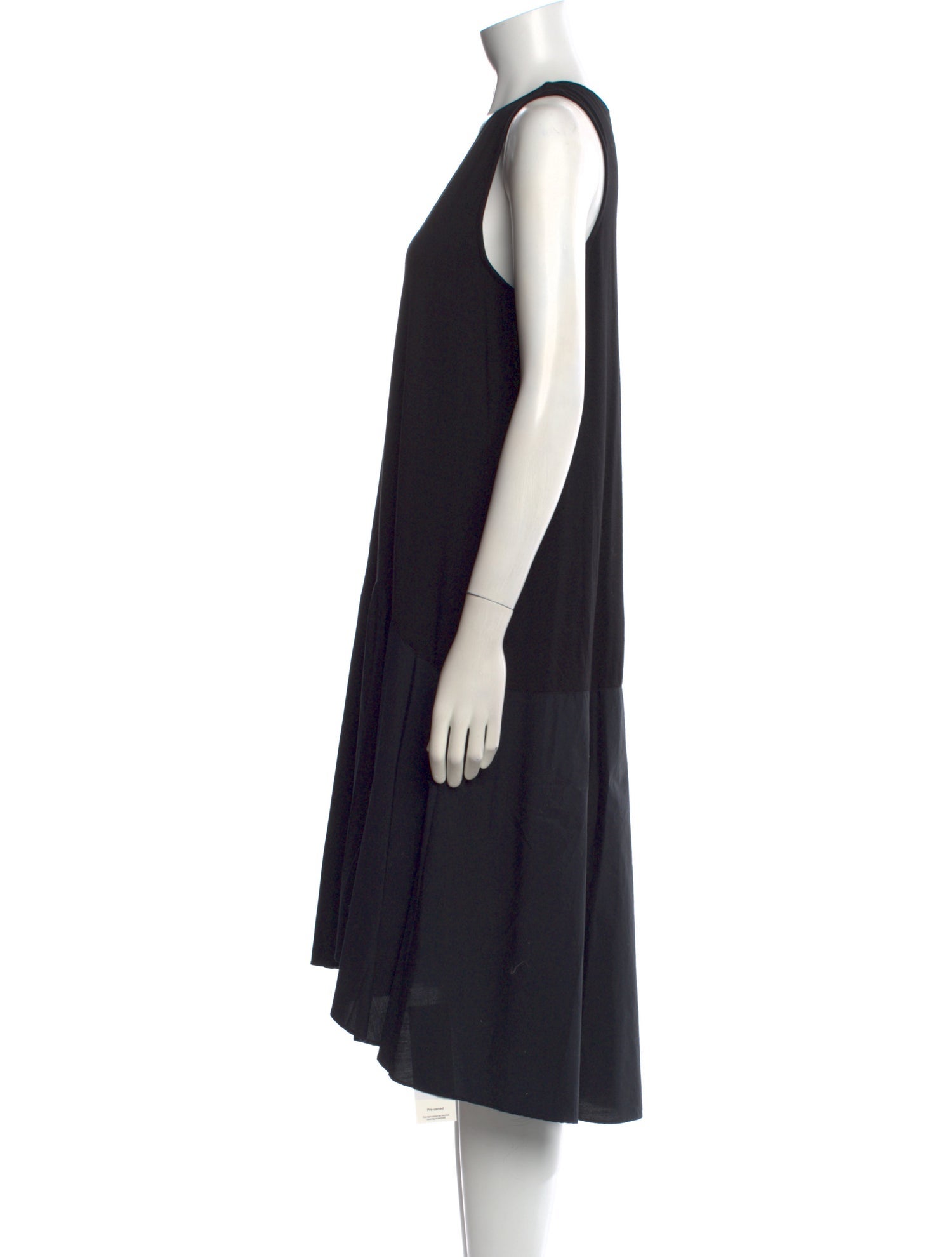 ME+EM Scoop Neck Midi Length Dress