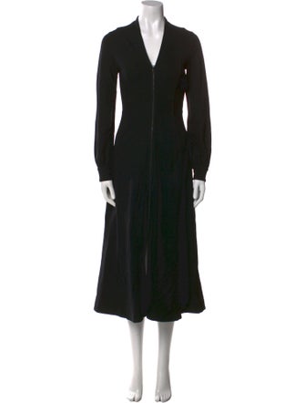 ME+EM V-Neck Midi Length Dress