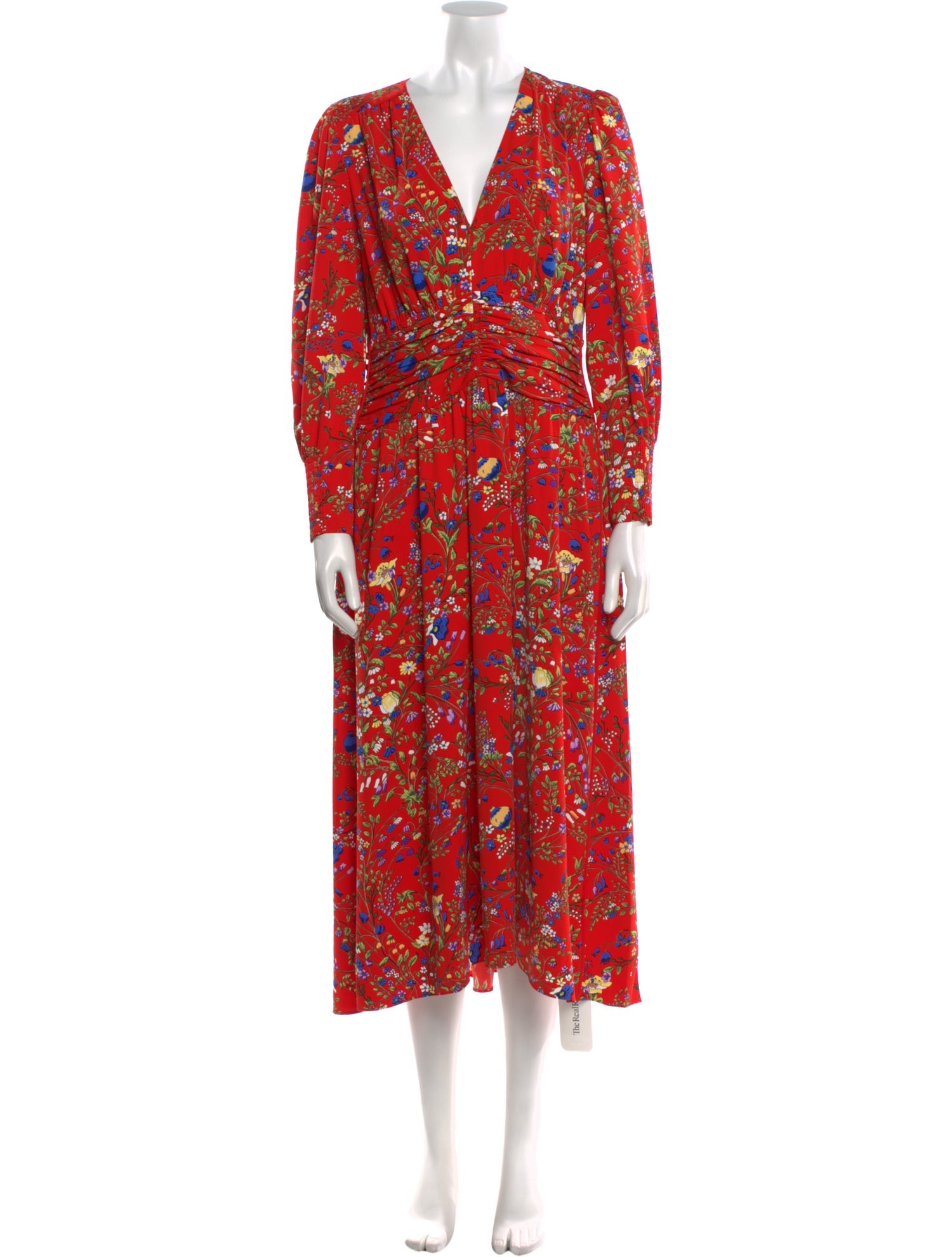 ME+EM Floral Print Long Dress