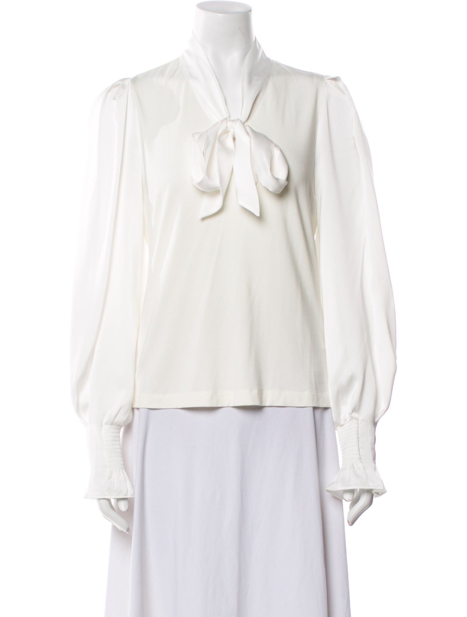 ME+EM 2025 Tie Neck Blouse w/ Tags