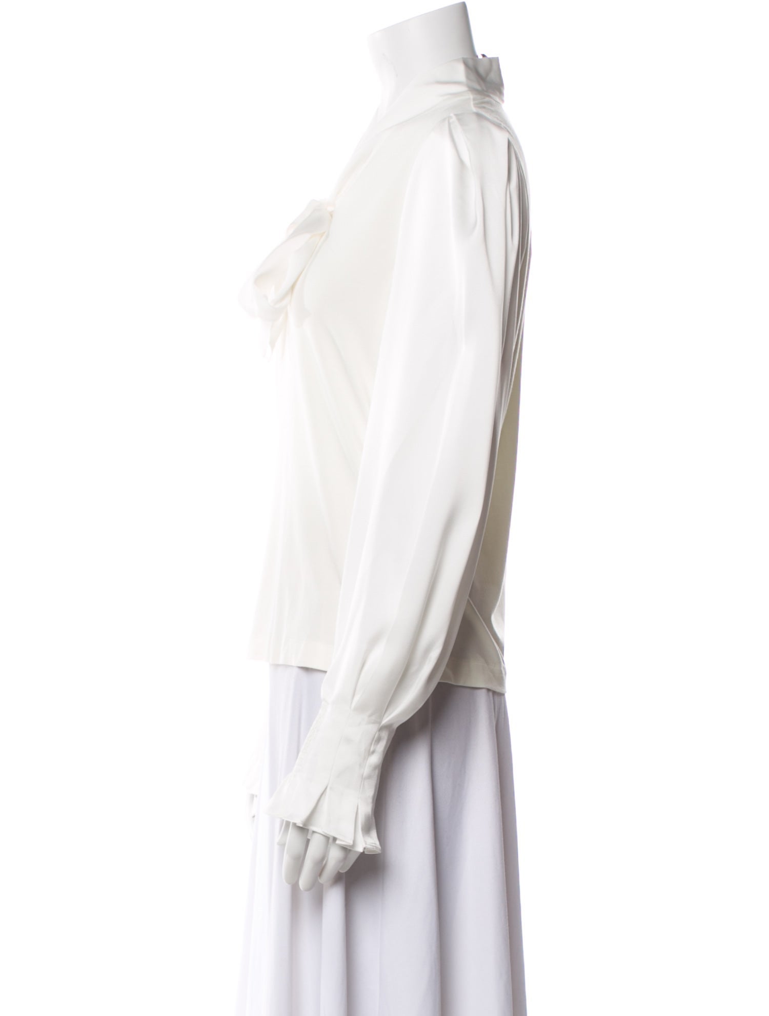 ME+EM 2025 Tie Neck Blouse w/ Tags