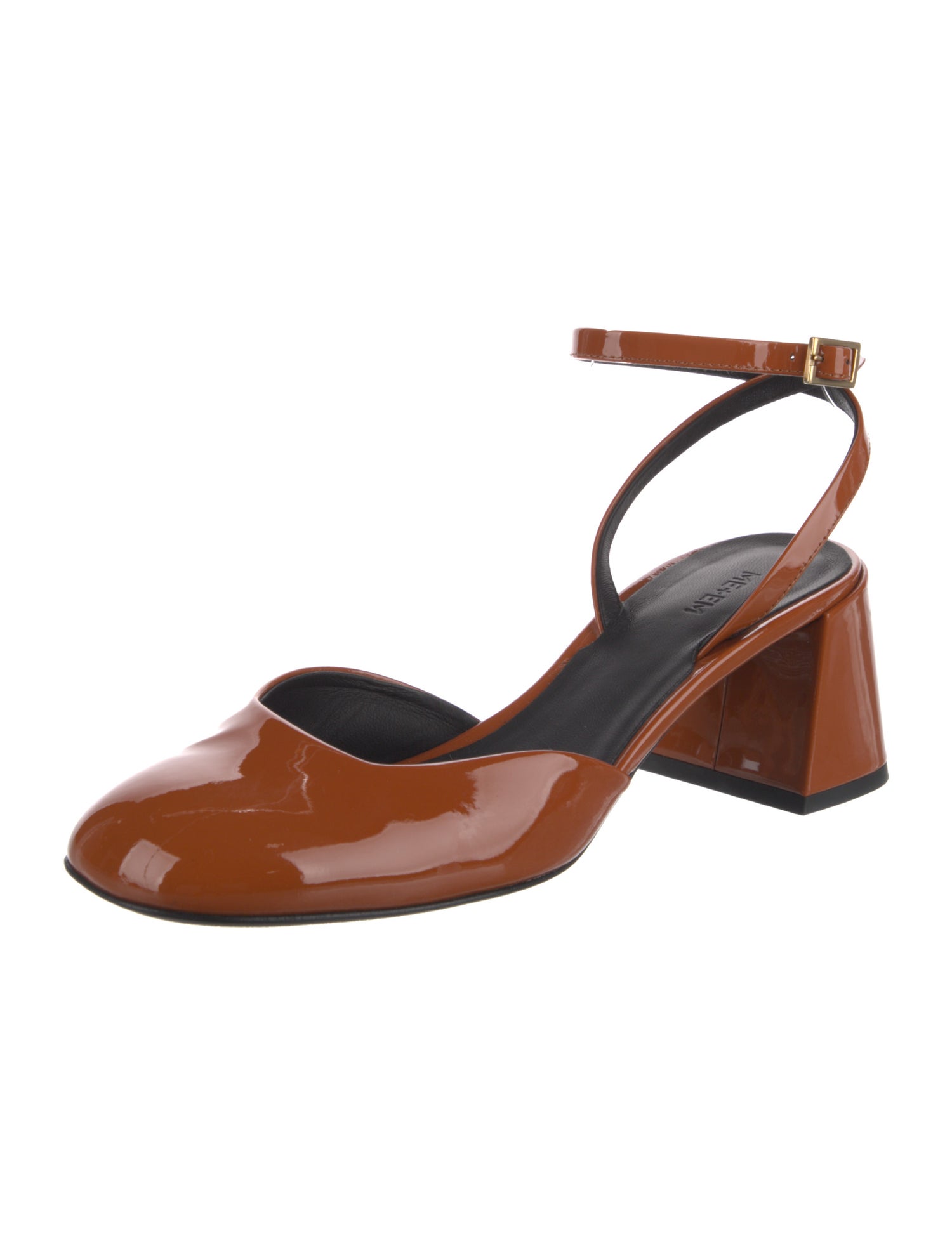 ME+EM Patent Leather Slingback Pumps