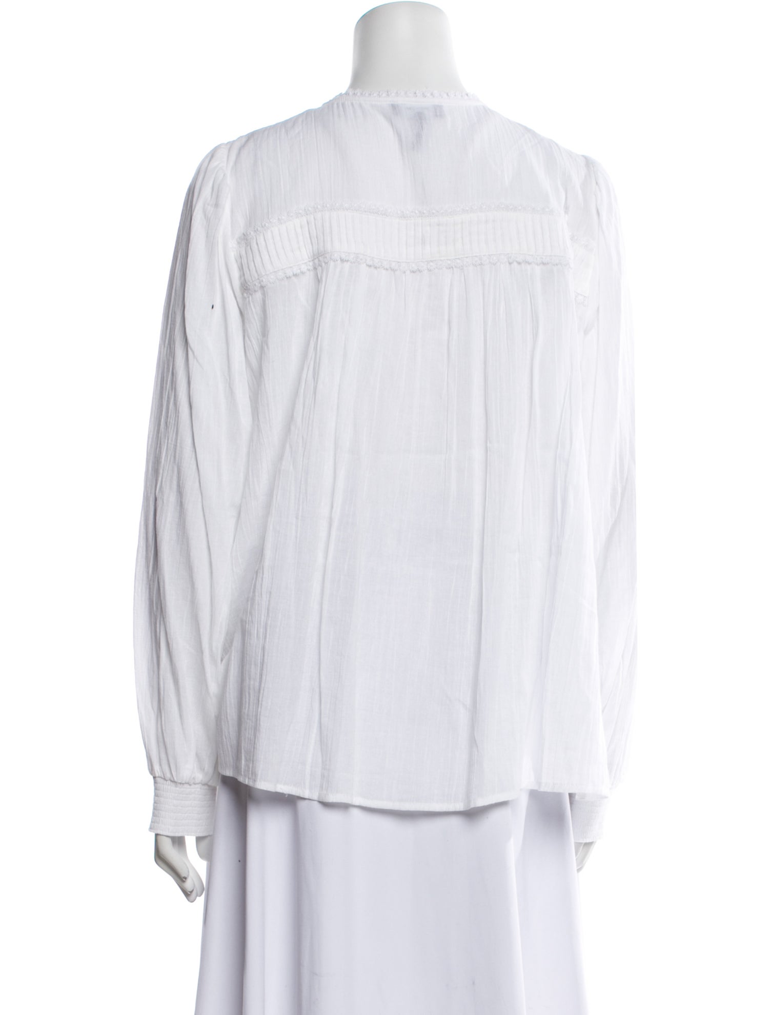 ME+EM Long Sleeve Button-Up Top