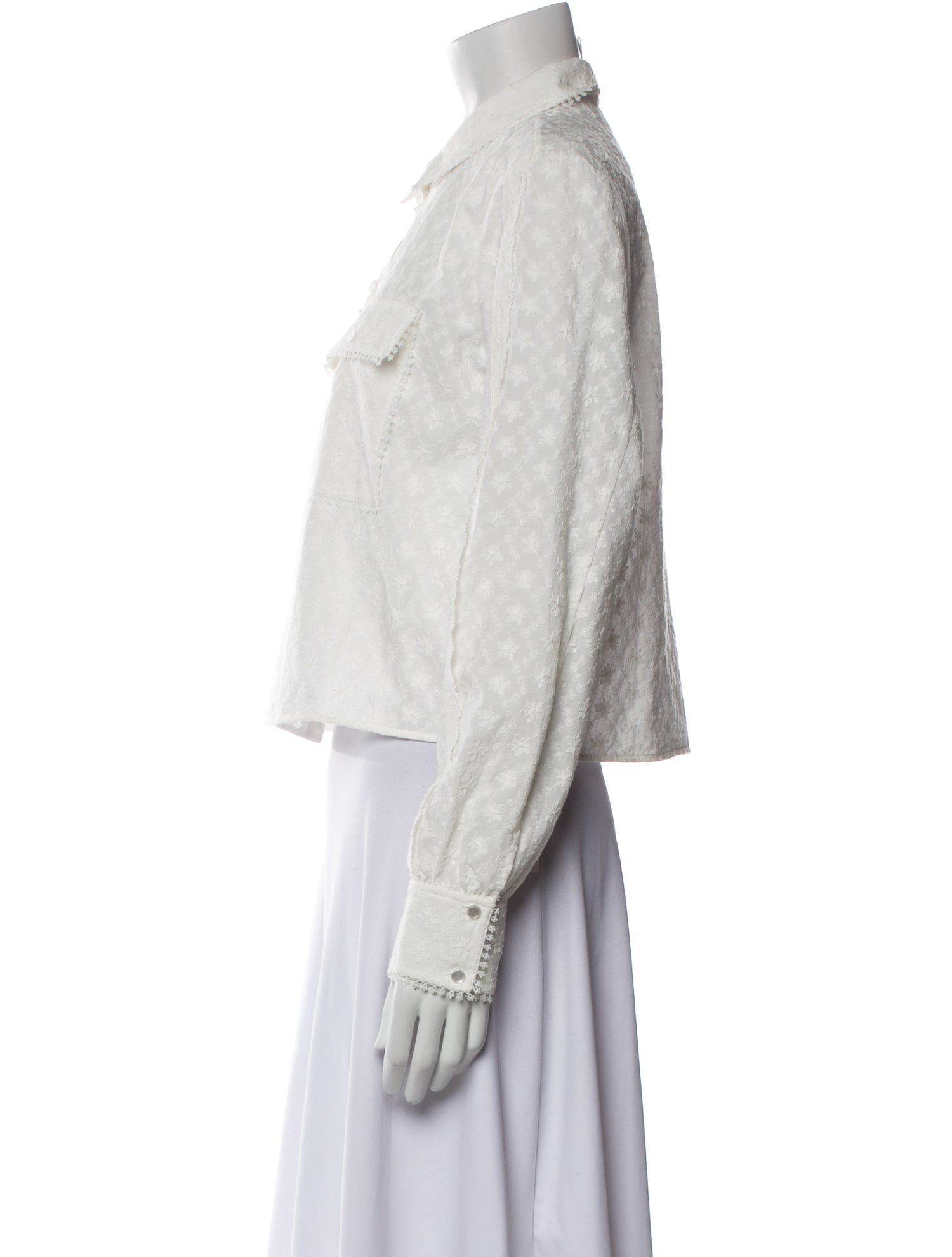 ME+EM Long Sleeve Crop Top