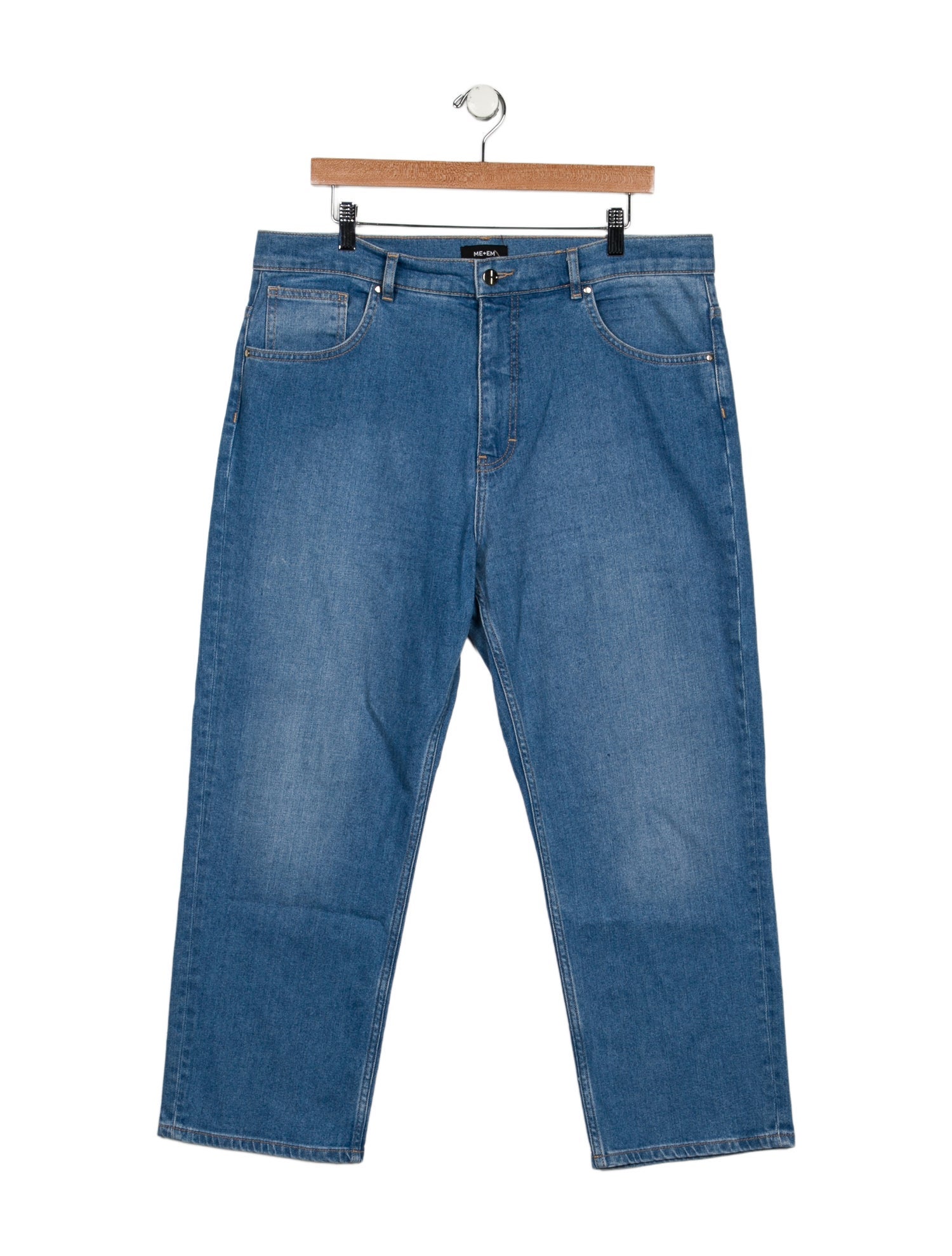 ME+EM Mid-Rise Wide Leg Jeans