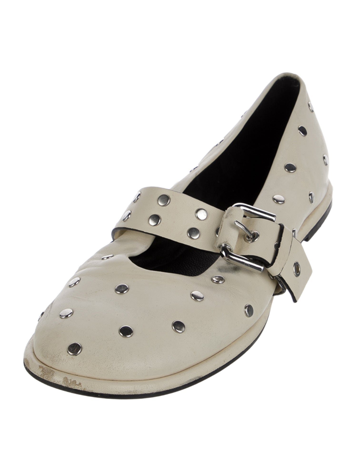 ME+EM Leather Mary Jane Flats