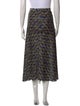 ME+EM Floral Print Midi Length Skirt