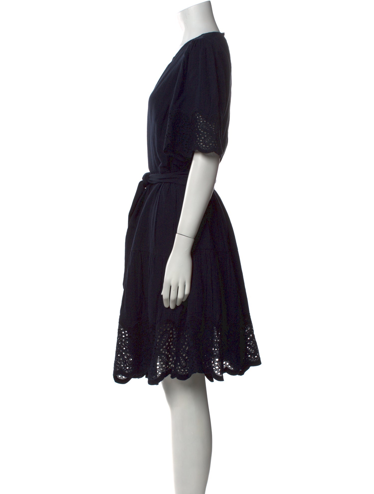 ME+EM Crew Neck Knee-Length Dress