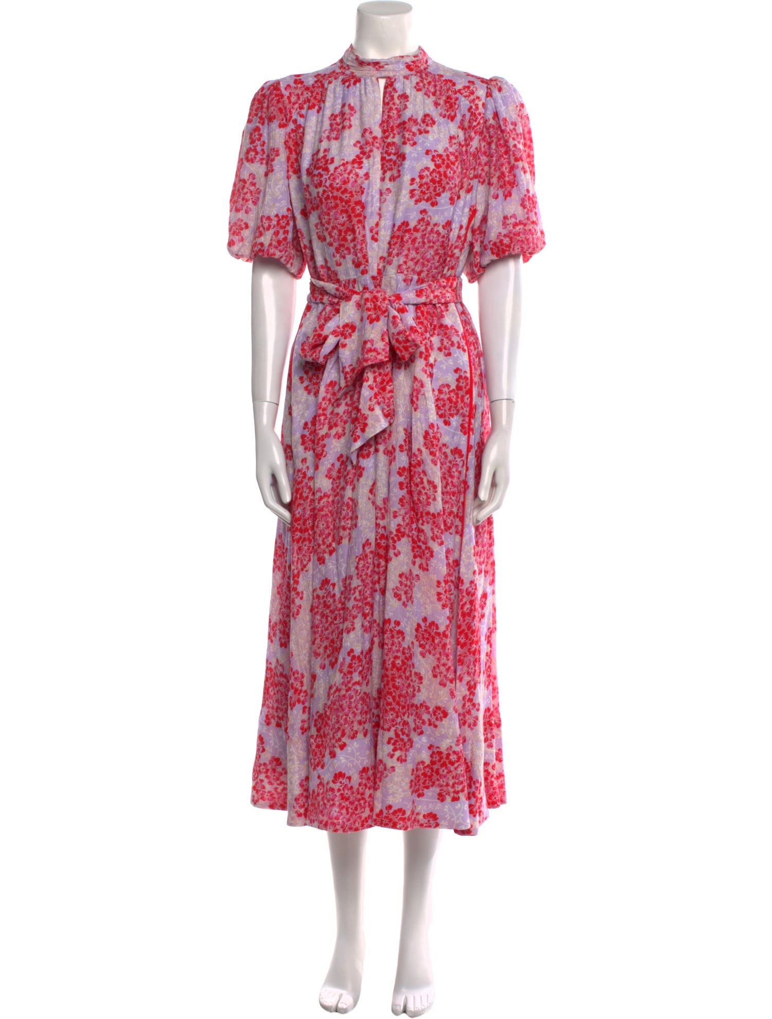 ME+EM Floral Print Long Dress