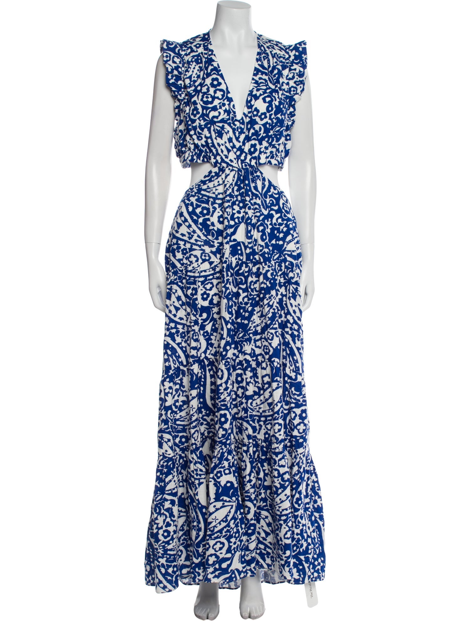 ME+EM Floral Print Long Dress w/ Tags