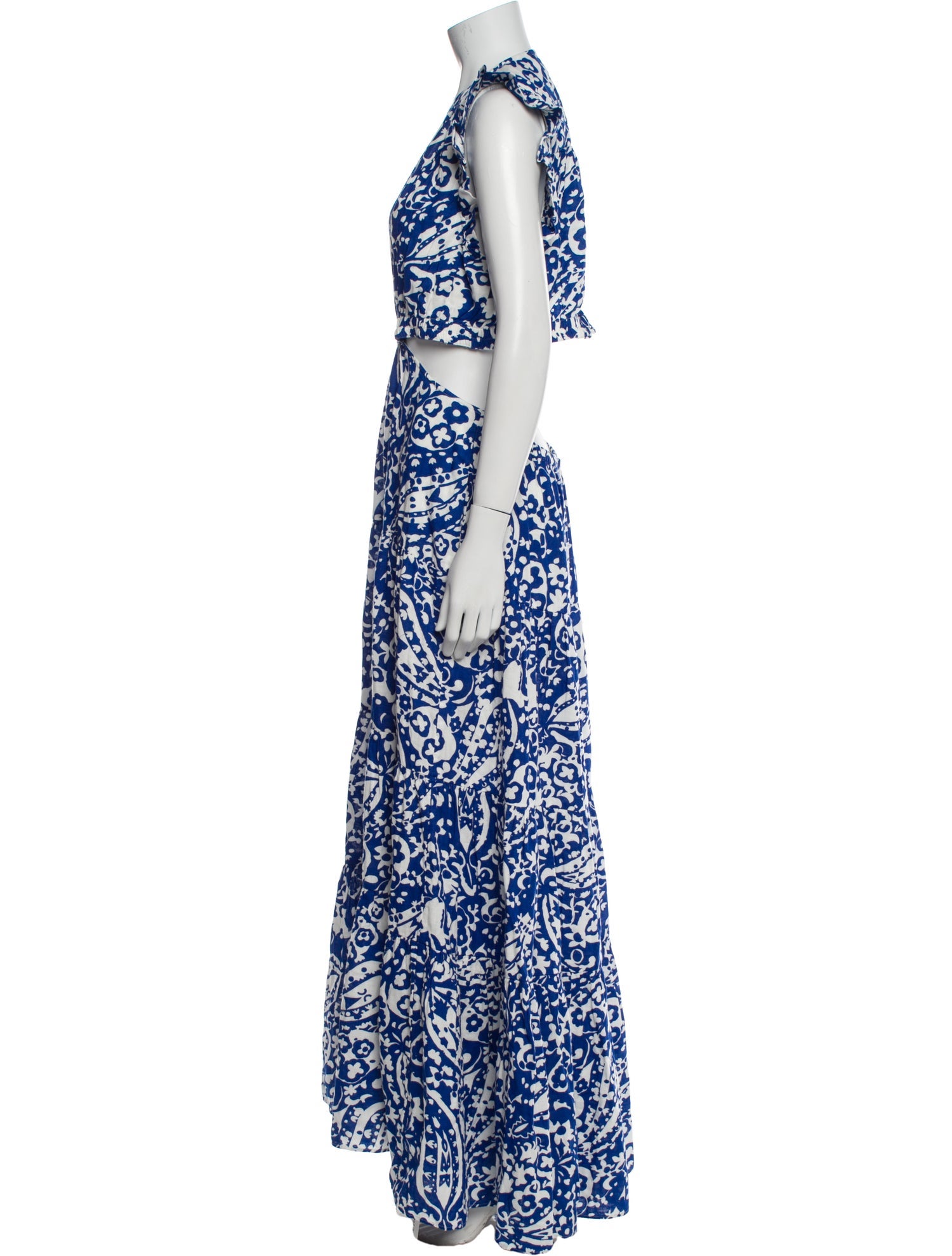 ME+EM Floral Print Long Dress w/ Tags