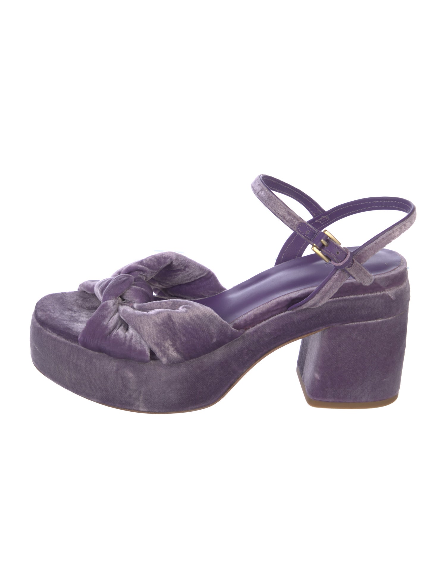 ME+EM Velvet Sandals