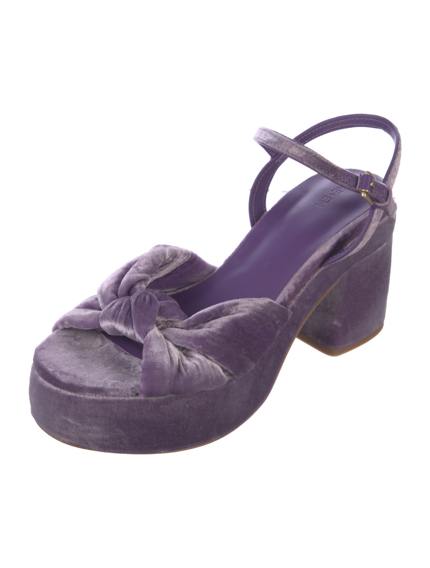 ME+EM Velvet Sandals