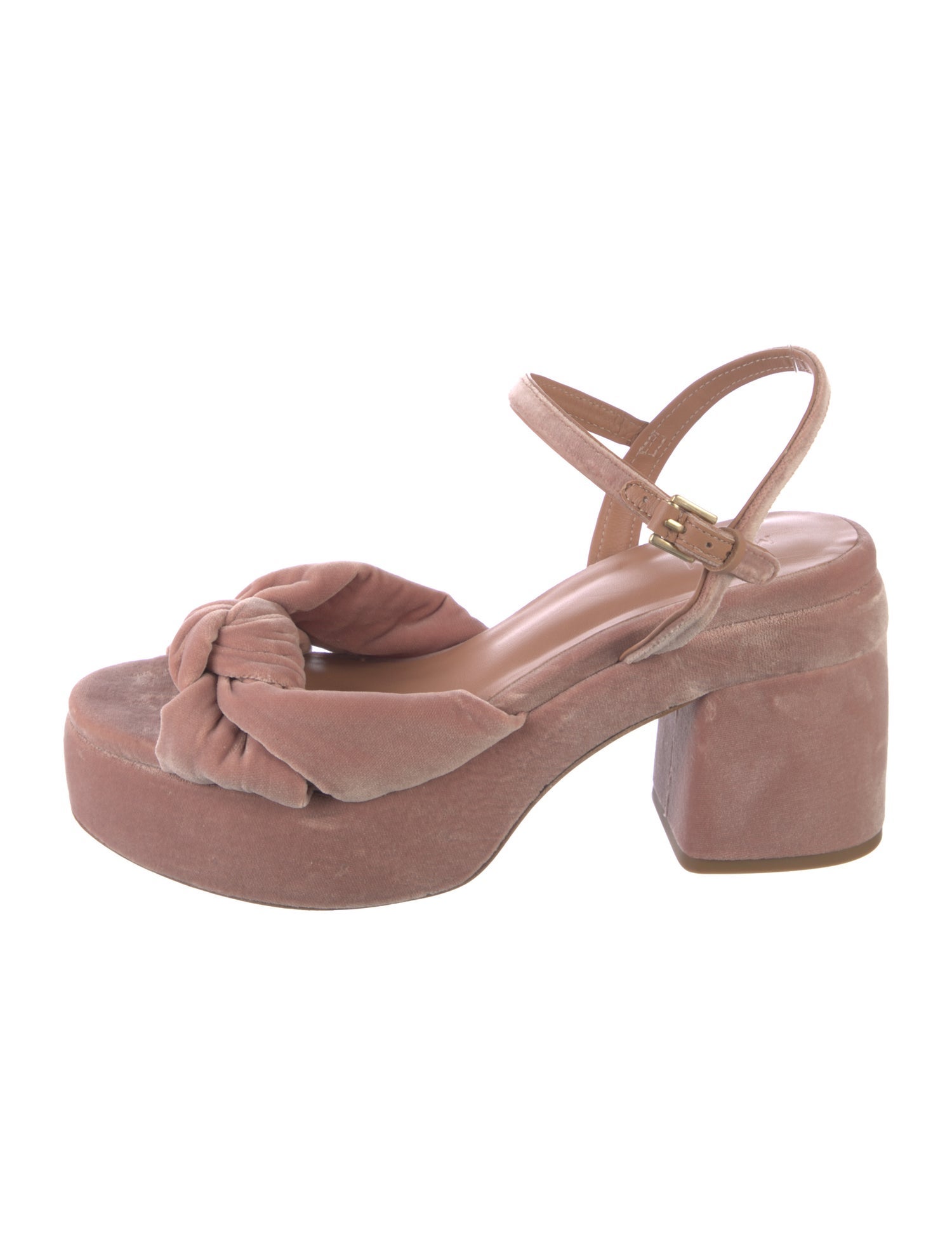 ME+EM Velvet Sandals