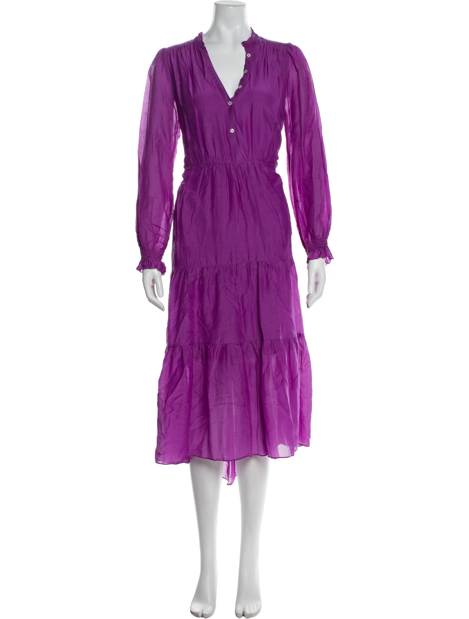 ME+EM V-Neck Long Dress