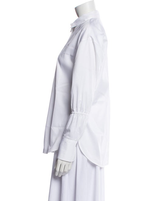 ME+EM Long Sleeve Button-Up Top