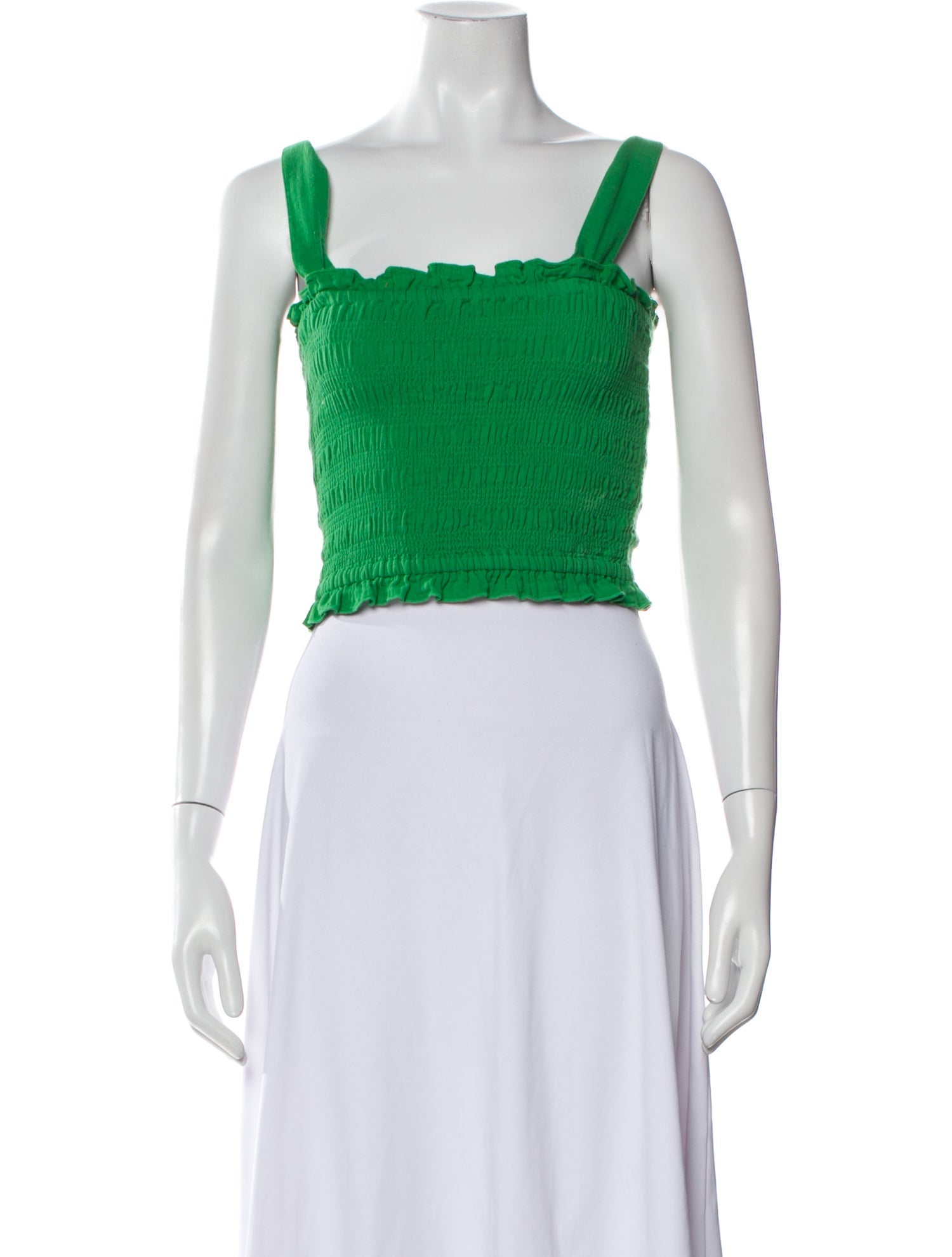 ME+EM Square Neckline Sleeveless Crop Top
