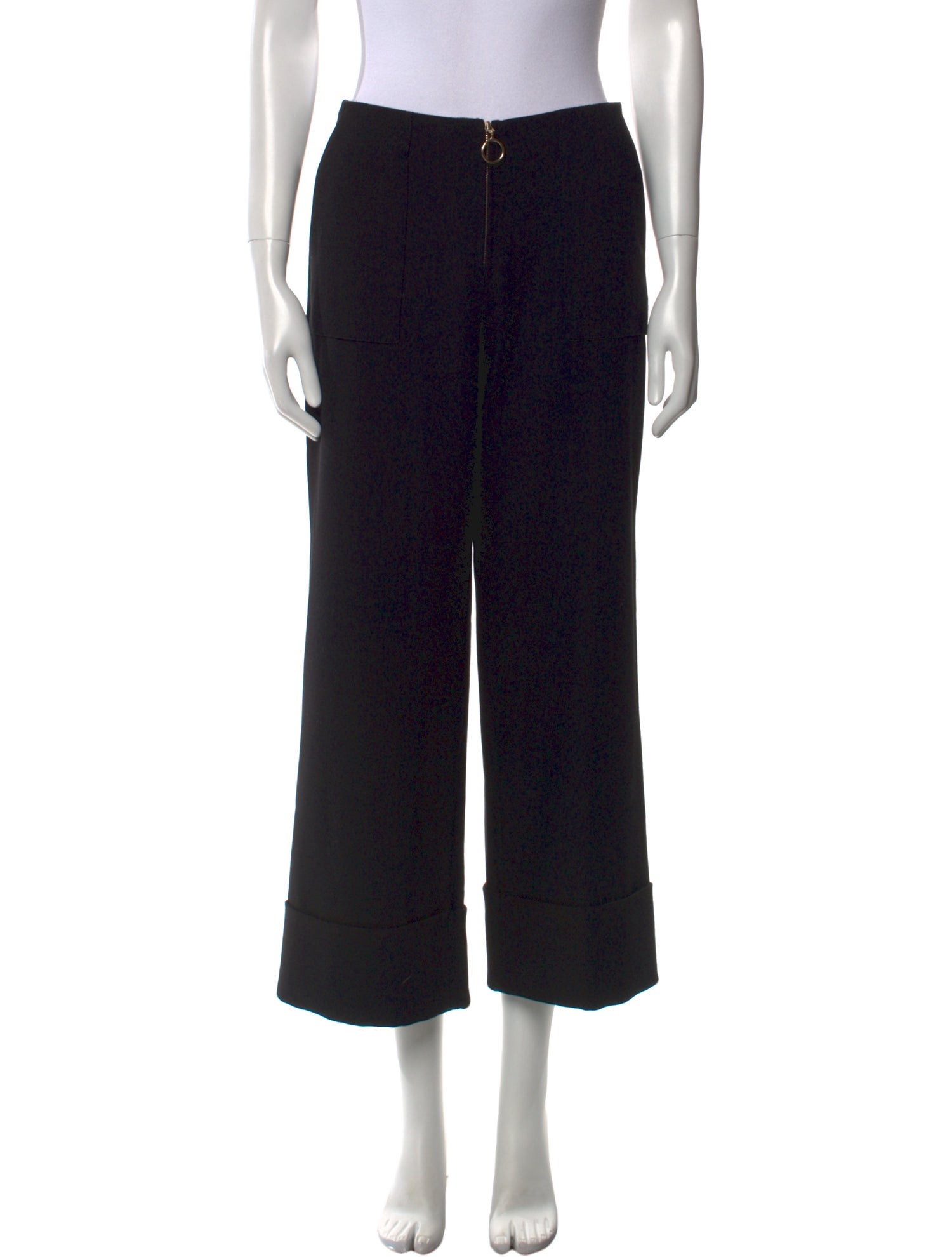 ME+EM Printed Wide Leg Pants