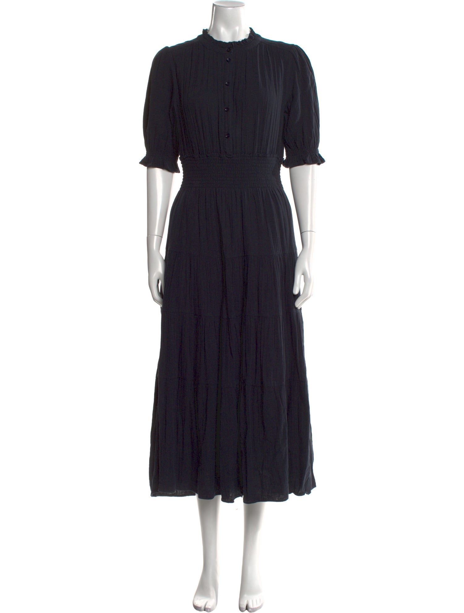 ME+EM Mock Neck Long Dress