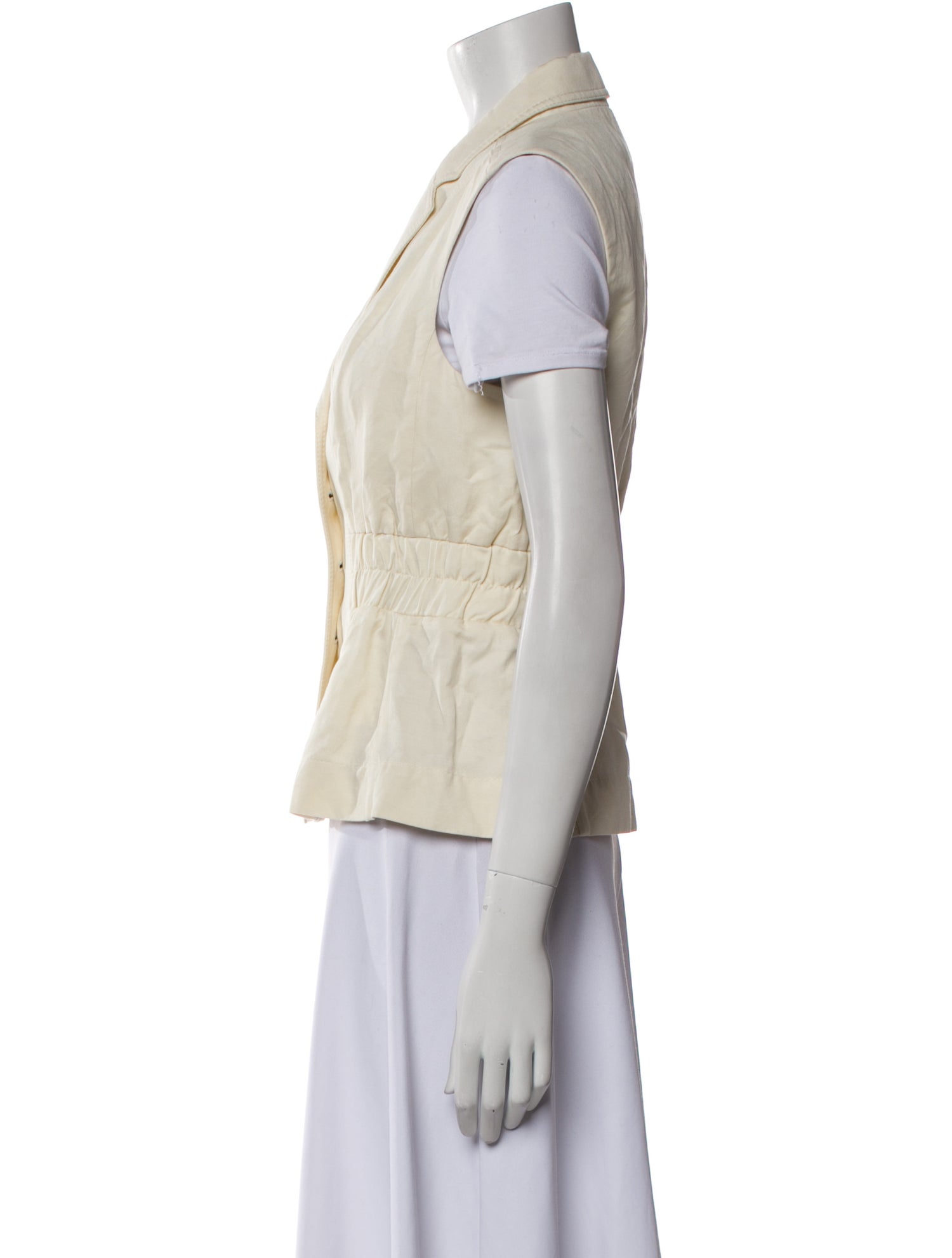 ME+EM Linen Striped Vest