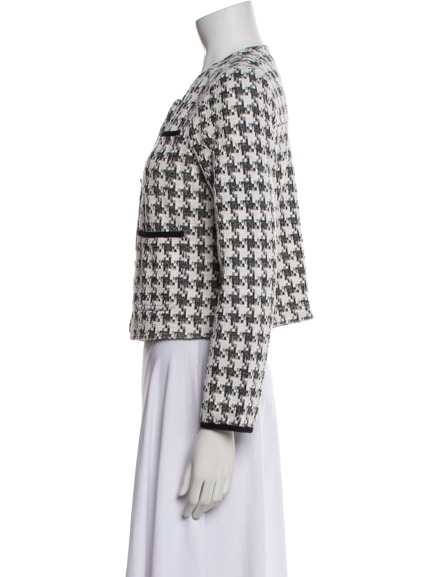 ME+EM Tweed Pattern Evening Jacket