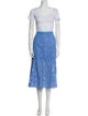 ME+EM Lace Pattern Embroidered Accent Skirt Set
