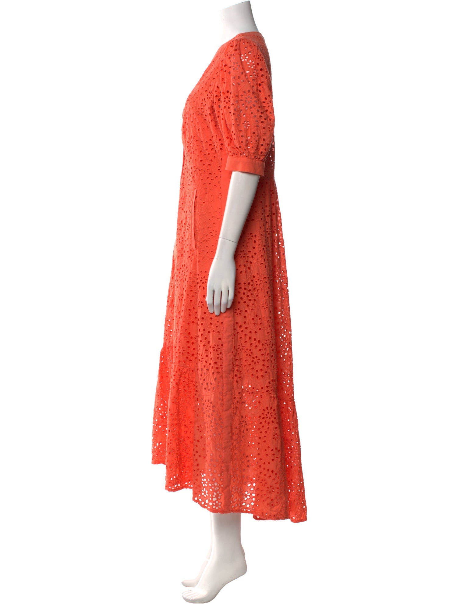 ME+EM V-Neck Midi Length Dress