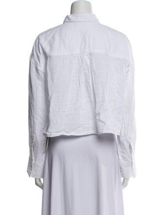 ME+EM Long Sleeve Button-Up Top