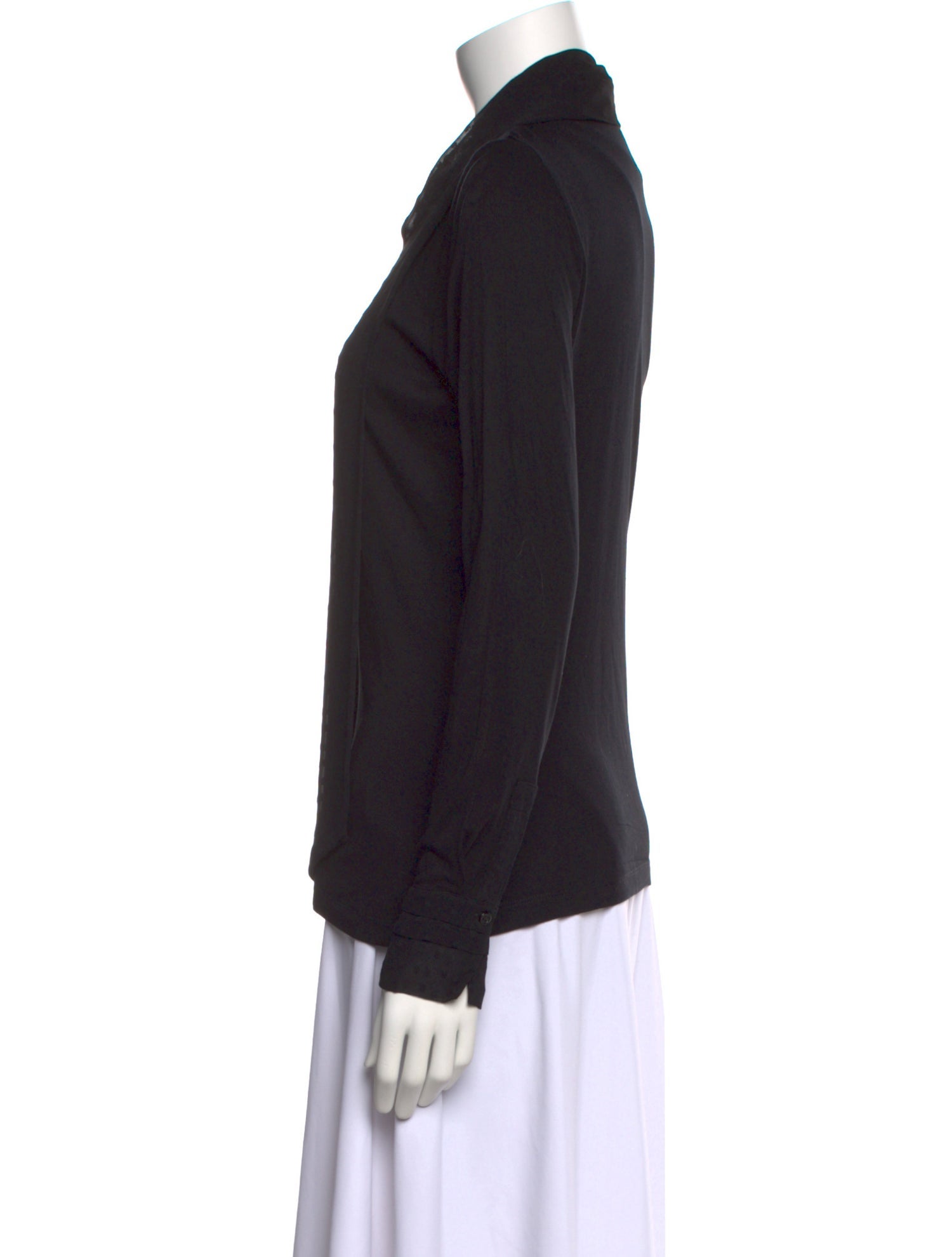 ME+EM Long Sleeve Button-Up Top