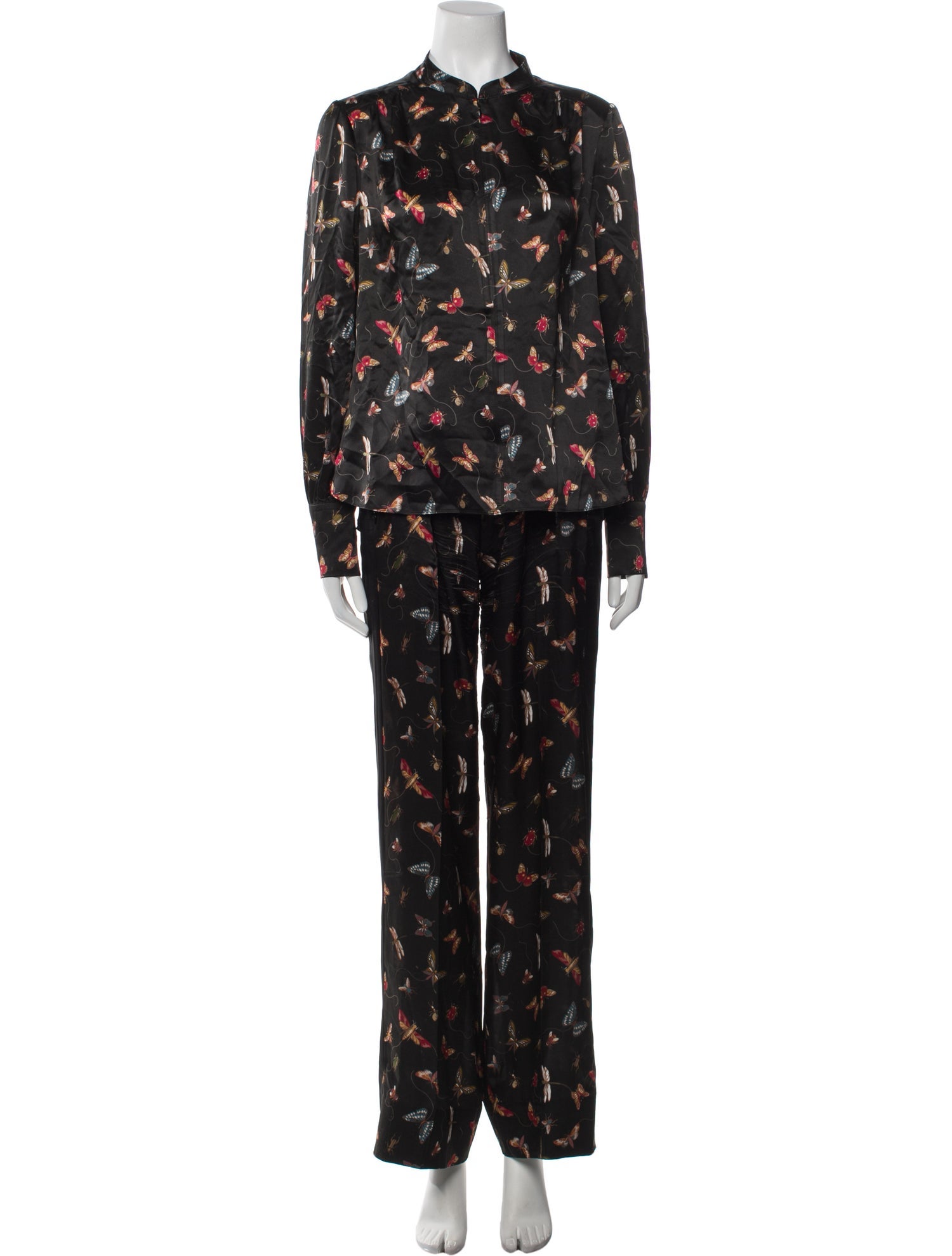 ME+EM Silk Printed Pant Set