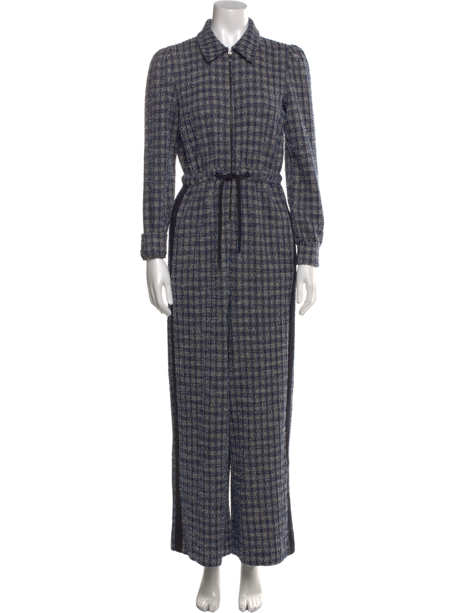 ME+EM Plaid Print Jumpsuit