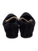 ME+EM Suede Chain-Link Accents Mary Jane Flats