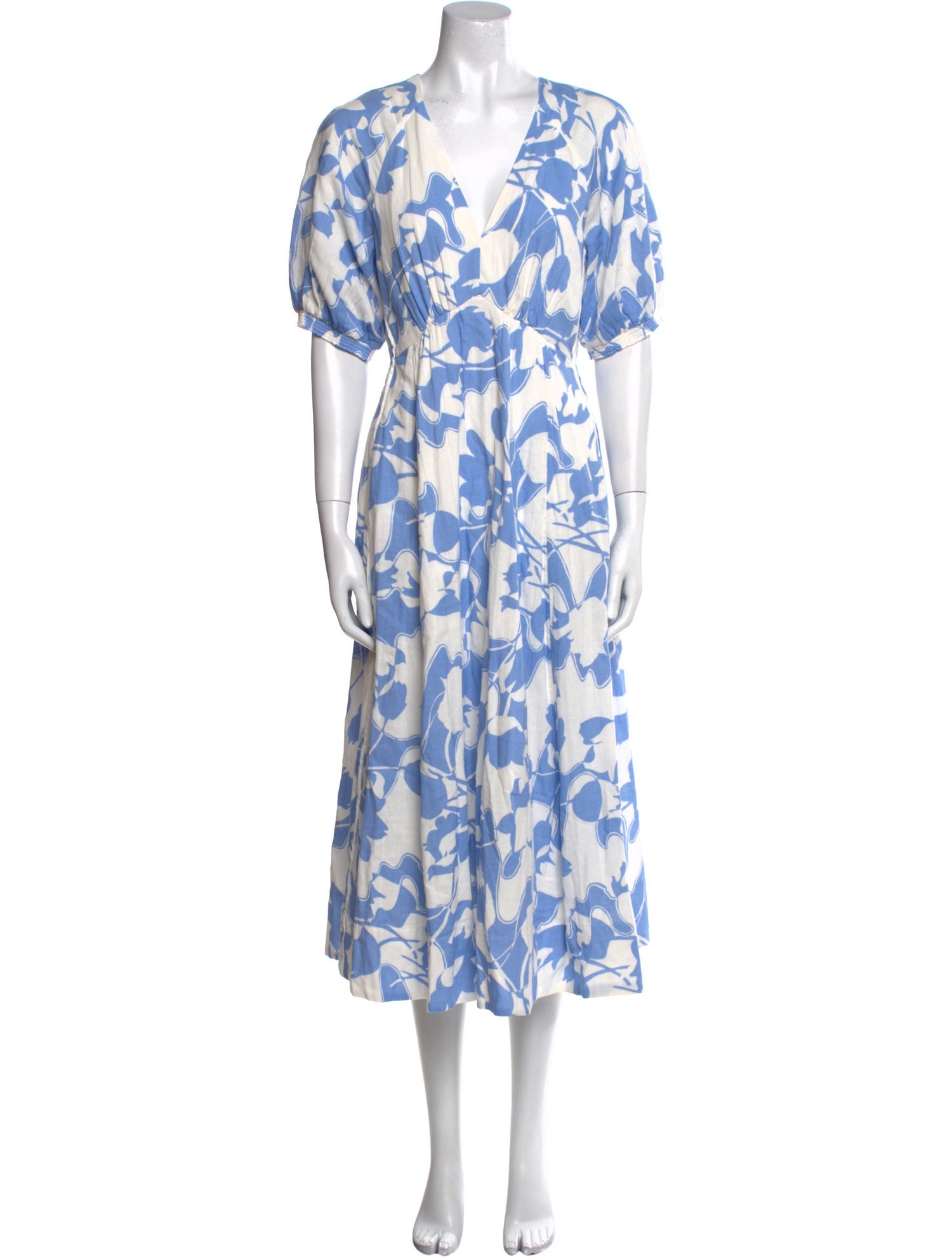 ME+EM Floral Print Long Dress