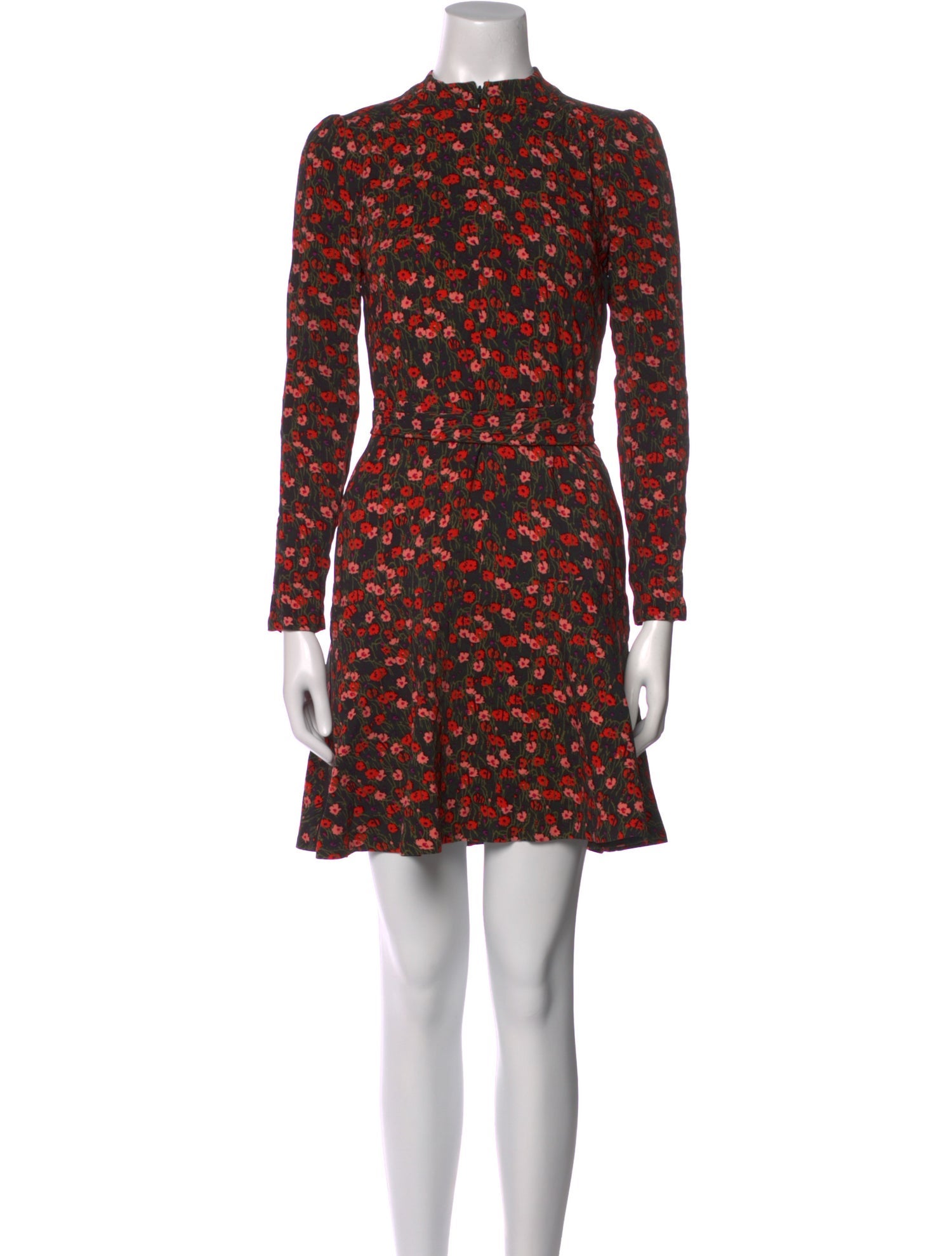 ME+EM Floral Print Mini Dress