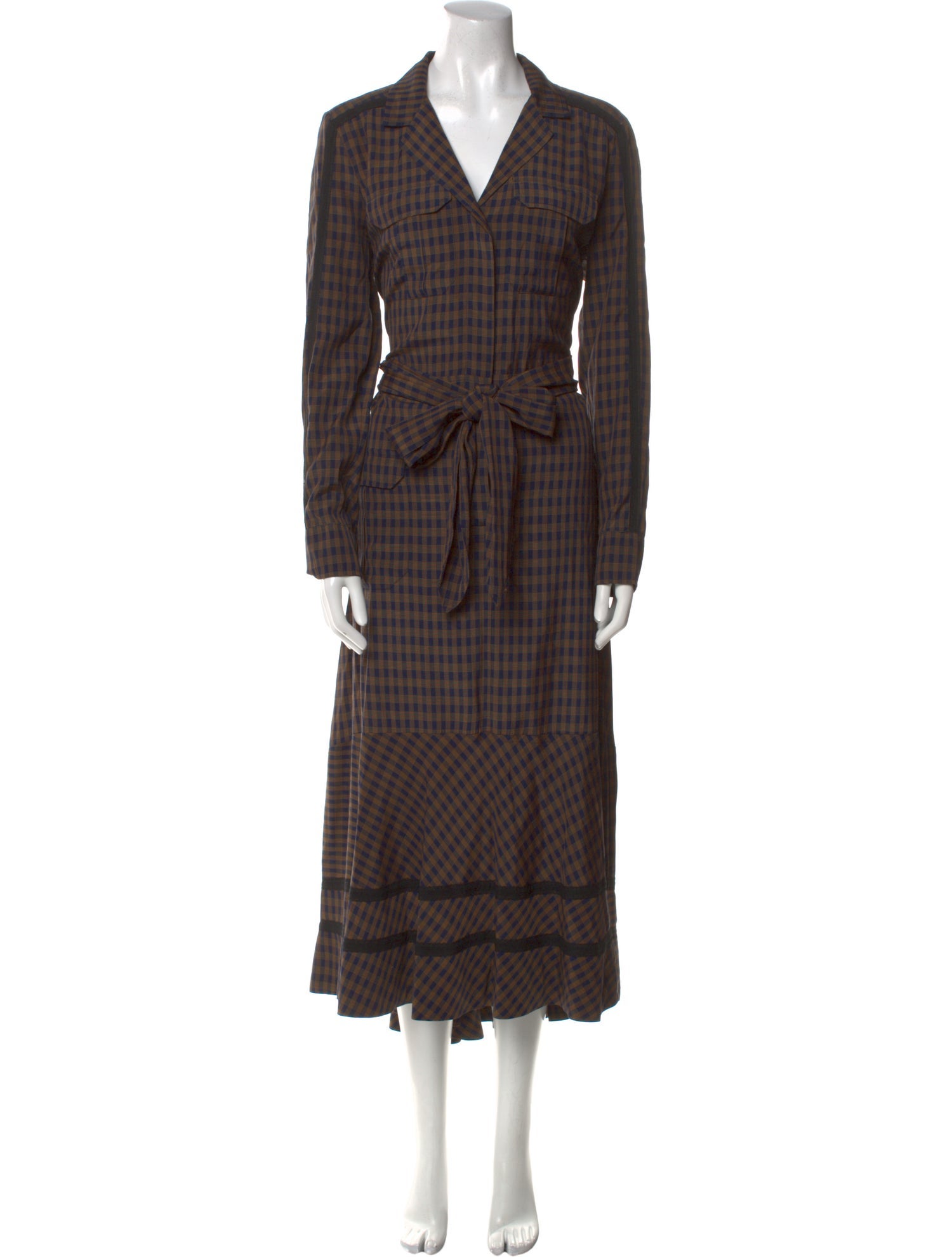 ME+EM V-Neck Long Dress