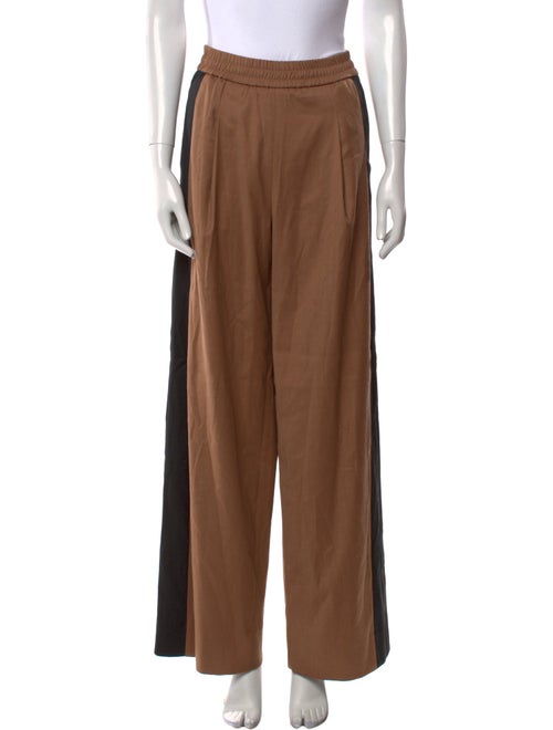 ME+EM Colorblock Pattern Wide Leg Pants
