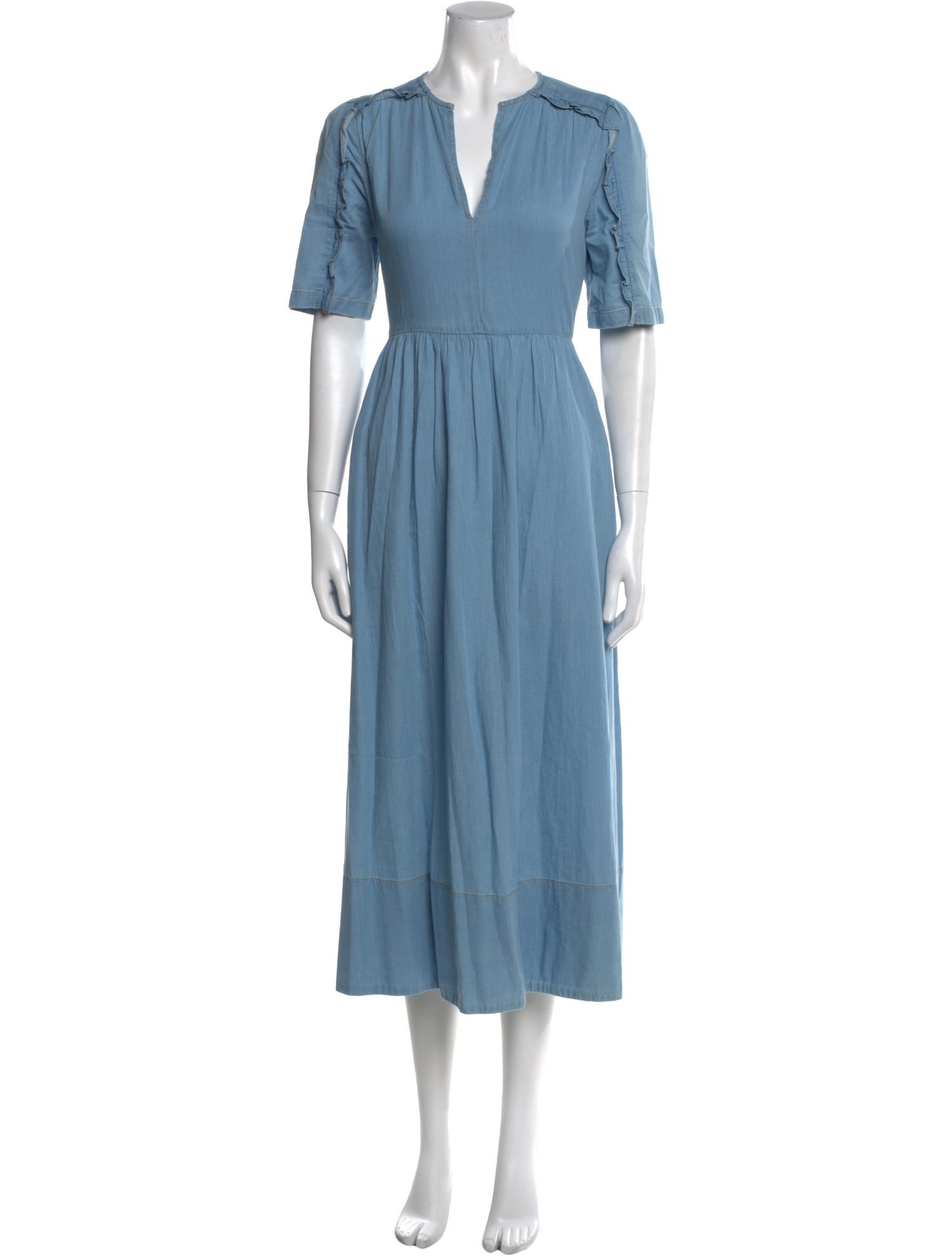 ME+EM V-Neck Long Dress