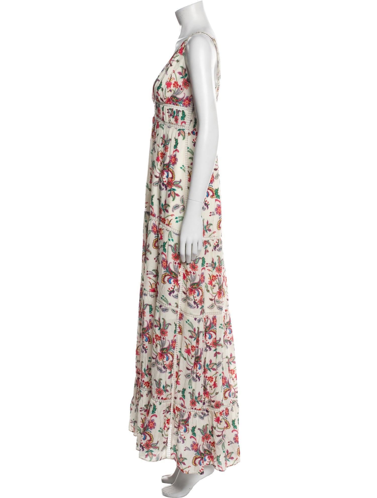 ME+EM Floral Print Long Dress