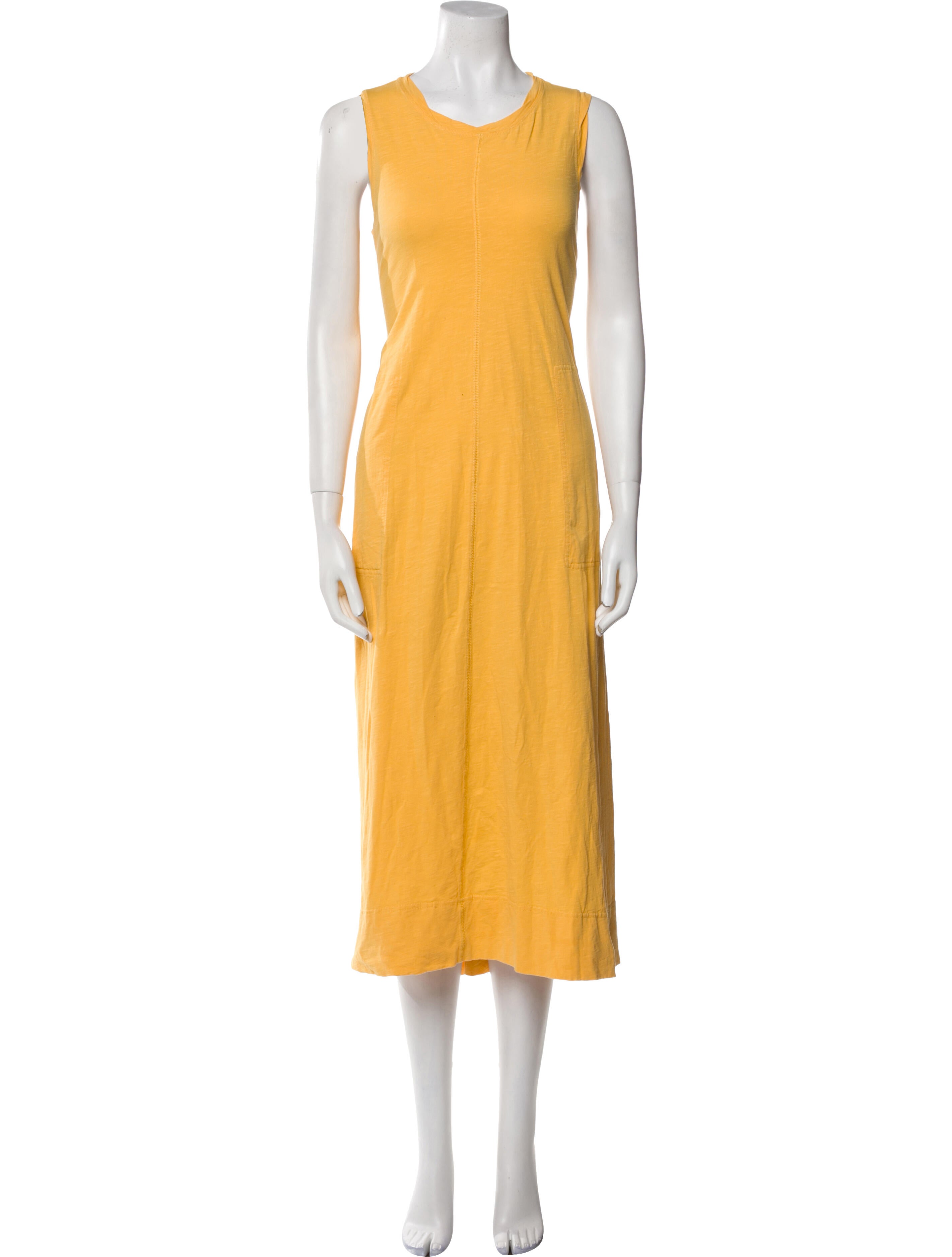 ME+EM Crew Neck Midi Length Dress