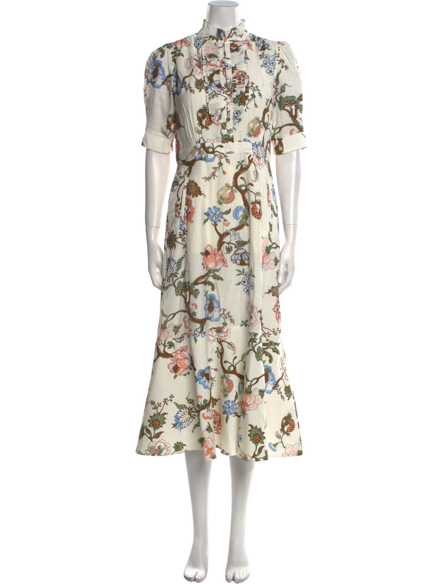 ME+EM Floral Print Long Dress w/ Tags