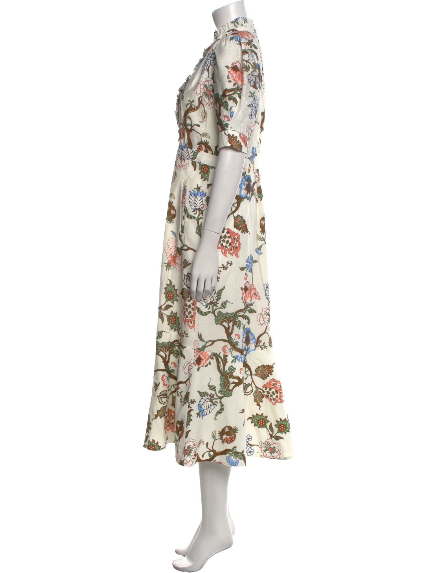 ME+EM Floral Print Long Dress w/ Tags