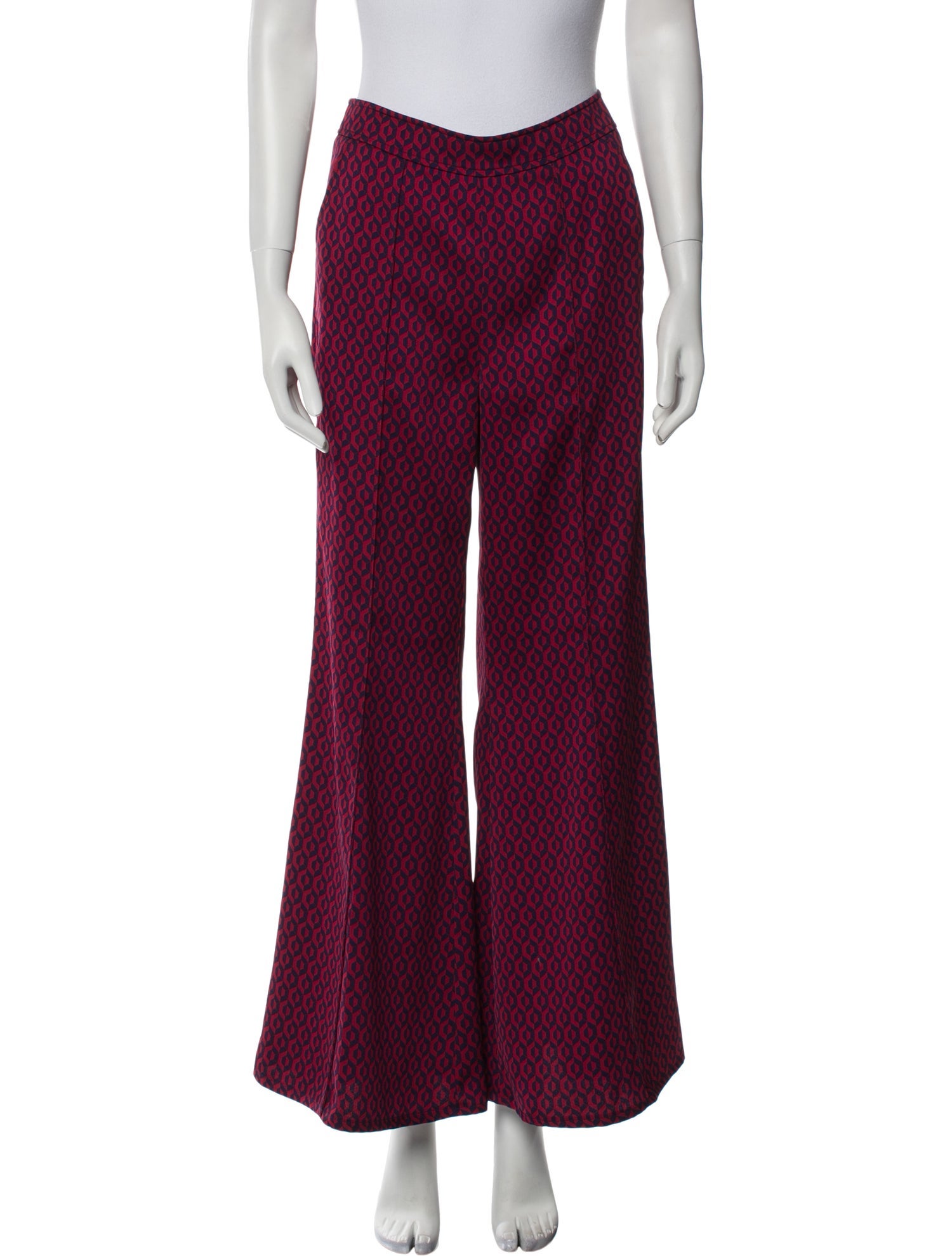 ME+EM Printed Wide Leg Pants