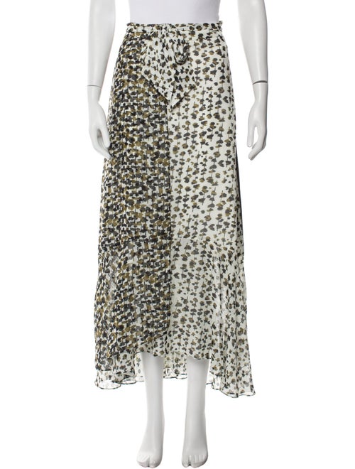 ME+EM Animal Print Long Skirt