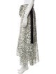 ME+EM Animal Print Long Skirt