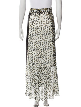 ME+EM Animal Print Long Skirt